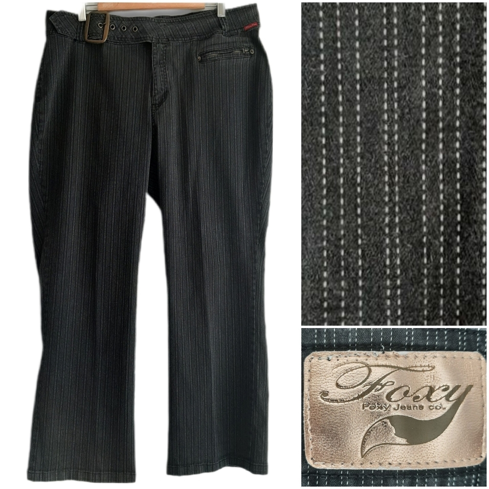 Black Pinstripe Pants